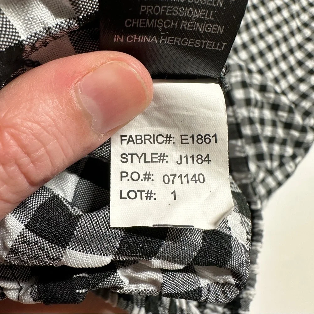 Maison D’Amelie Gingham Plaid Ruffle Skirt Seersucker Lightweight Women’s size 2 - Picture 11 of 11